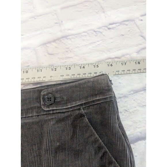 Banana Republic Gray Corduroy Mini Skirt Size 4 With Pockets - Picture 6 of 7